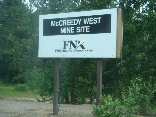 FNX McCREEDY WEST MINE
